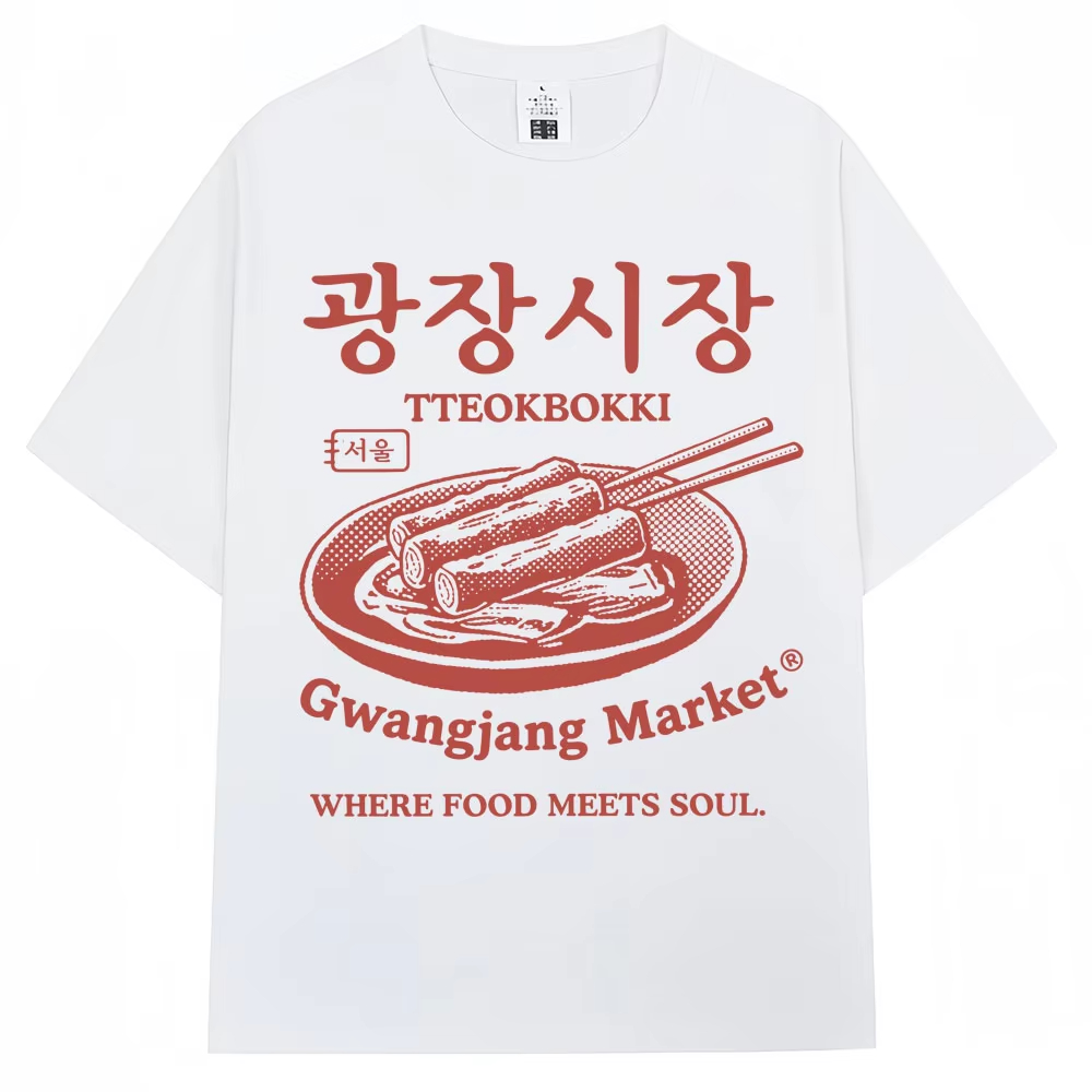 Women'S Fashion Market Size - T-shirt con stampa del mercato Gwangjang