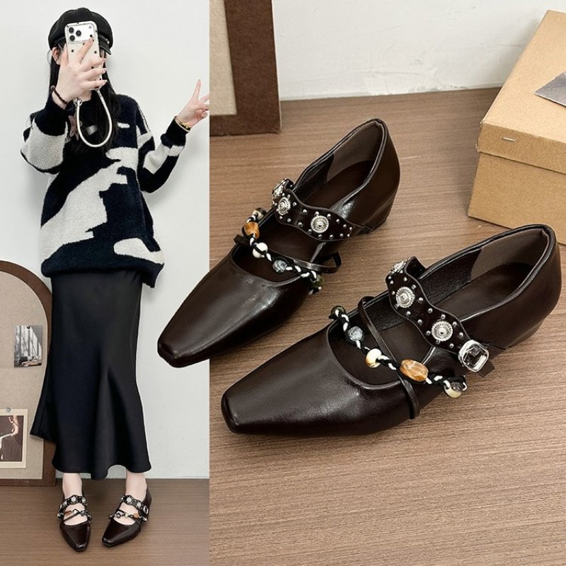 Women'S Fashion Footwear - Nuove Scarpe Mary Jane Retrò da