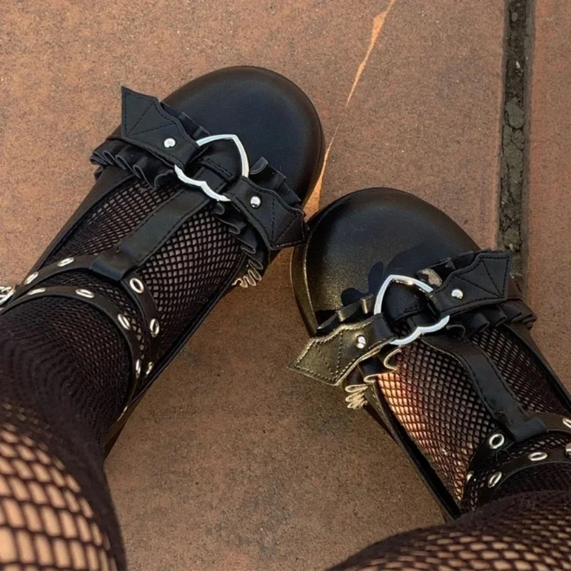 Women'S Fashion Footwear - Nuove Scarpe Mary Jane con Zeppa