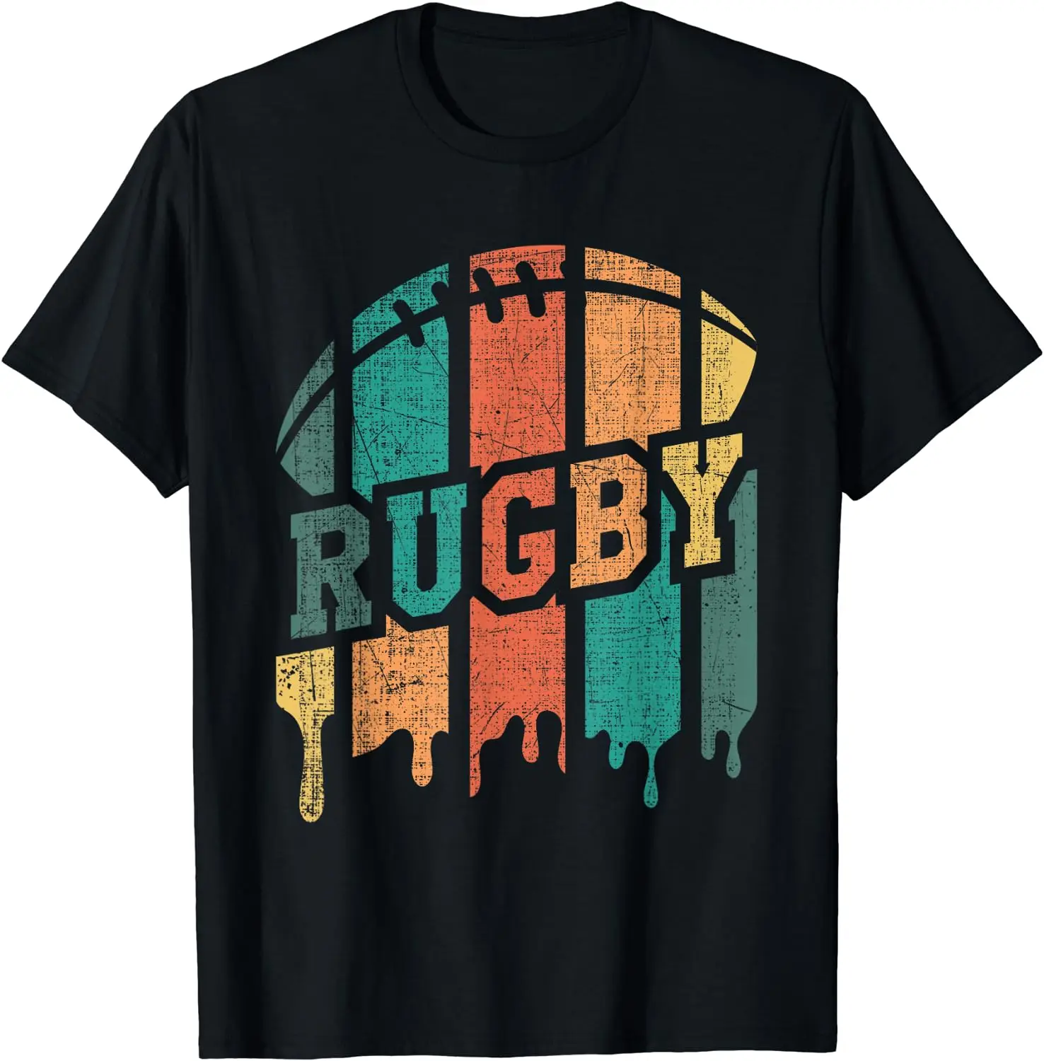 Women'S Fashion Rugby Top - T-Shirt Vintage da Rugby per Uomo