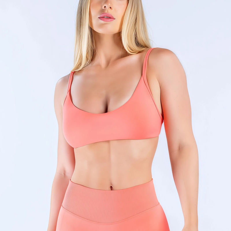 Bra Top Seamless - HISTELLO Reggiseno Sportivo a Scollo Profondo