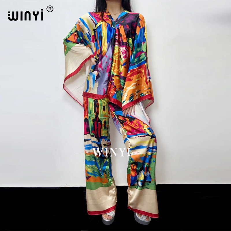 Women Fashion Over 50 - WINYI abito a due pezzi Bohemian