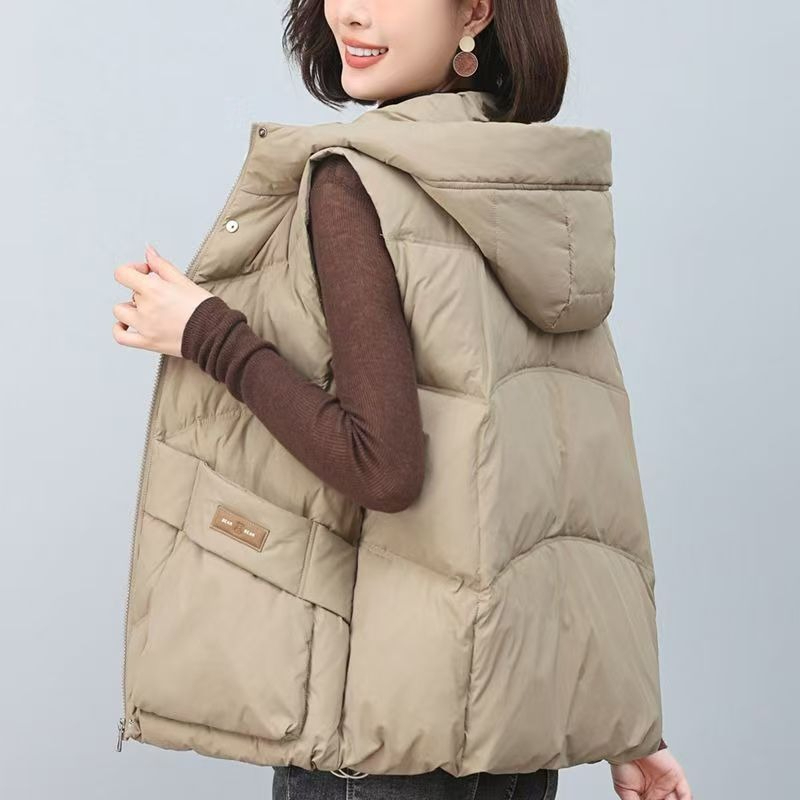 Puffer Vest Fashion Women - Inverno 2026 Gilet imbottito oversize alla