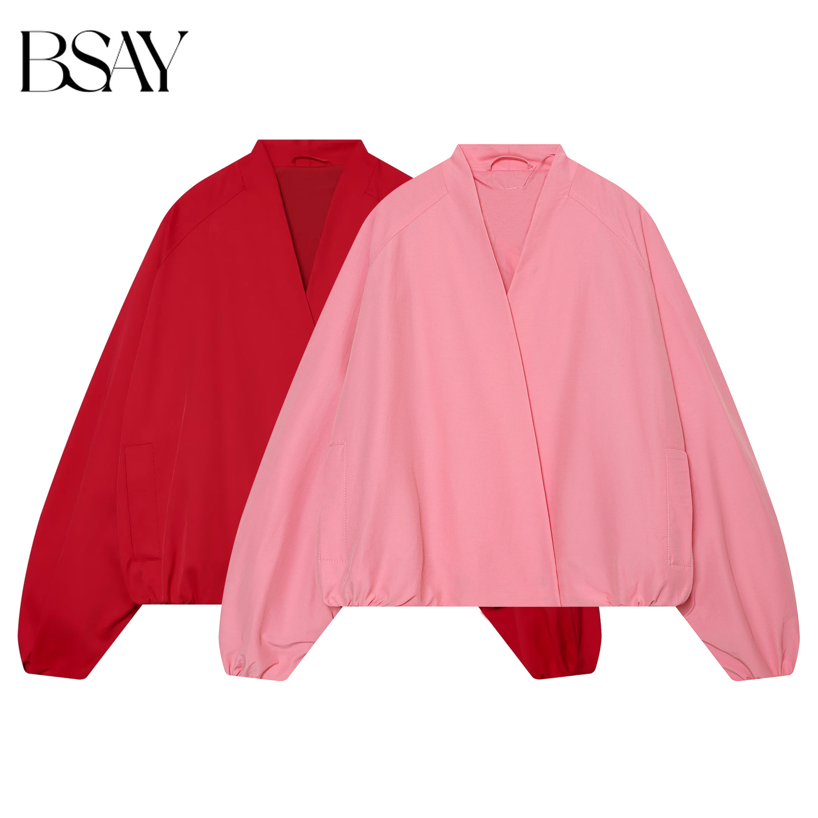 Women'S Fashion Bomber Jacket - BSAY Giacca Bomber Corta da Donna,