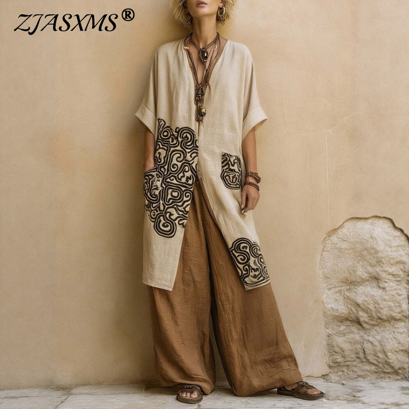 Women'S Fashion Kimono - Set 3 Pezzi Kimono Boho con