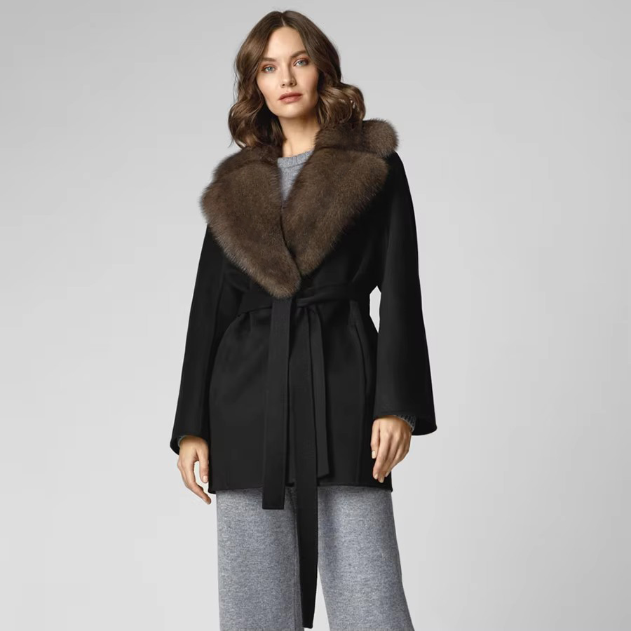 Women'S Fashion Bomber Jacket - Giacca Corta da Uomo in Vera