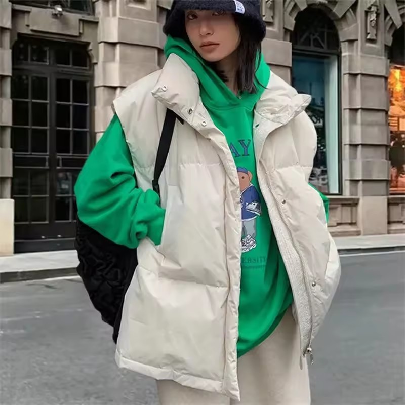 Puffer Vest Fashion Women - 2025 Nuovo gilet invernale coreano Giacche
