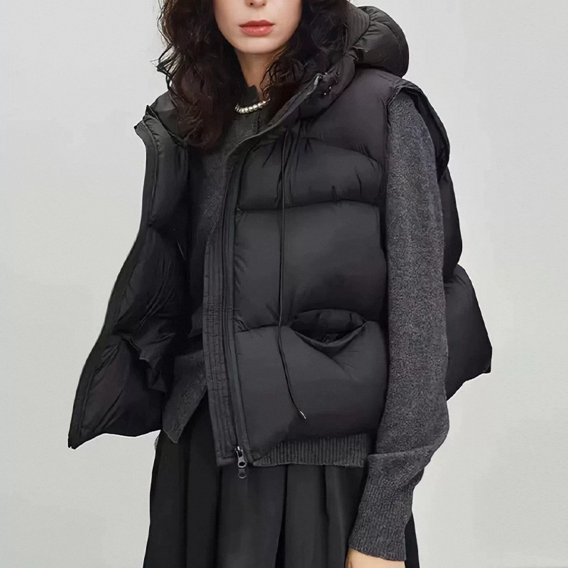 Puffer Vest Fashion Women - Gilet da donna in piumino d'anatra
