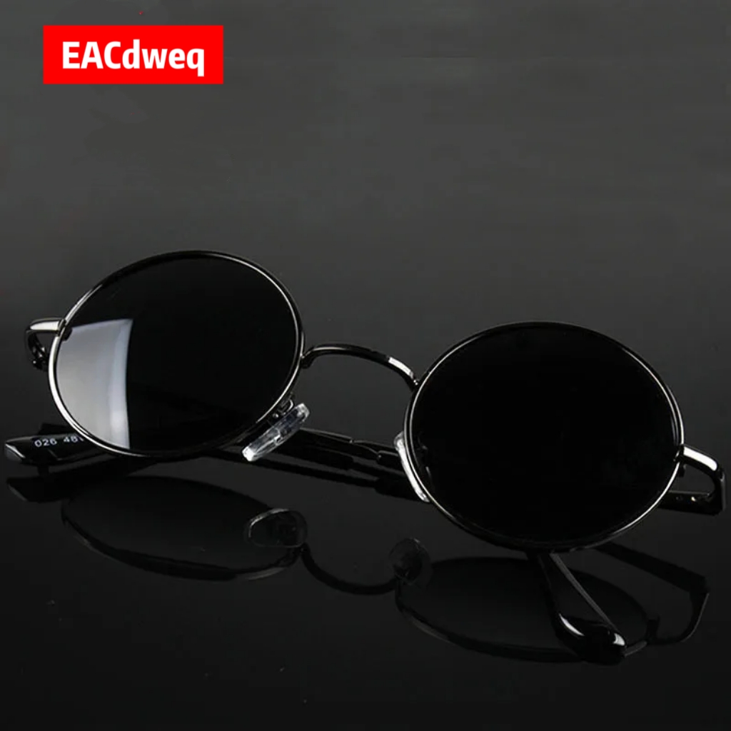 Women'S Fashion Eyewear - Occhiali da Sole Rotondi Retrò Vintage