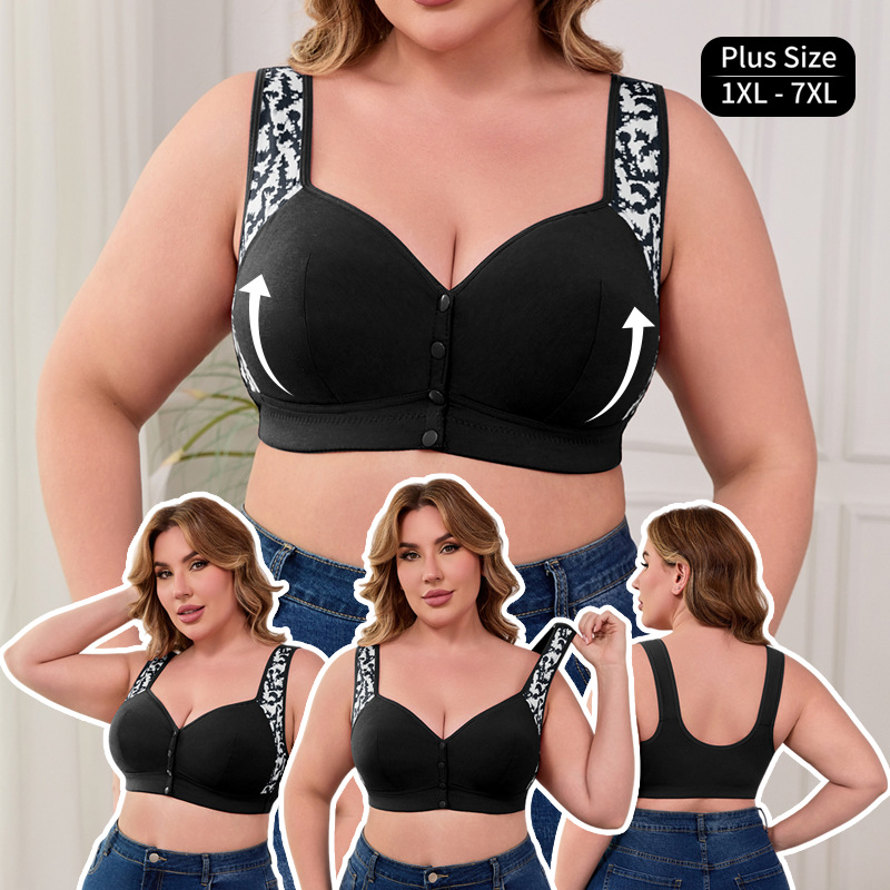 Bra Top Seamless - Reggiseno con Chiusura Frontale Taglie Forti