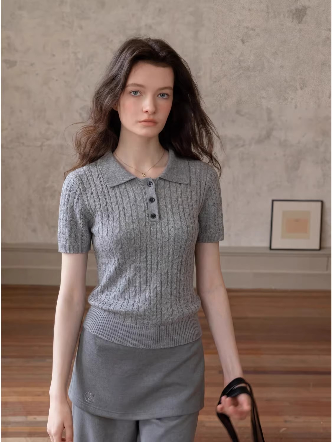 Polo in maglia a trecce stile  - Women Fashion Styles recensione e prezzo