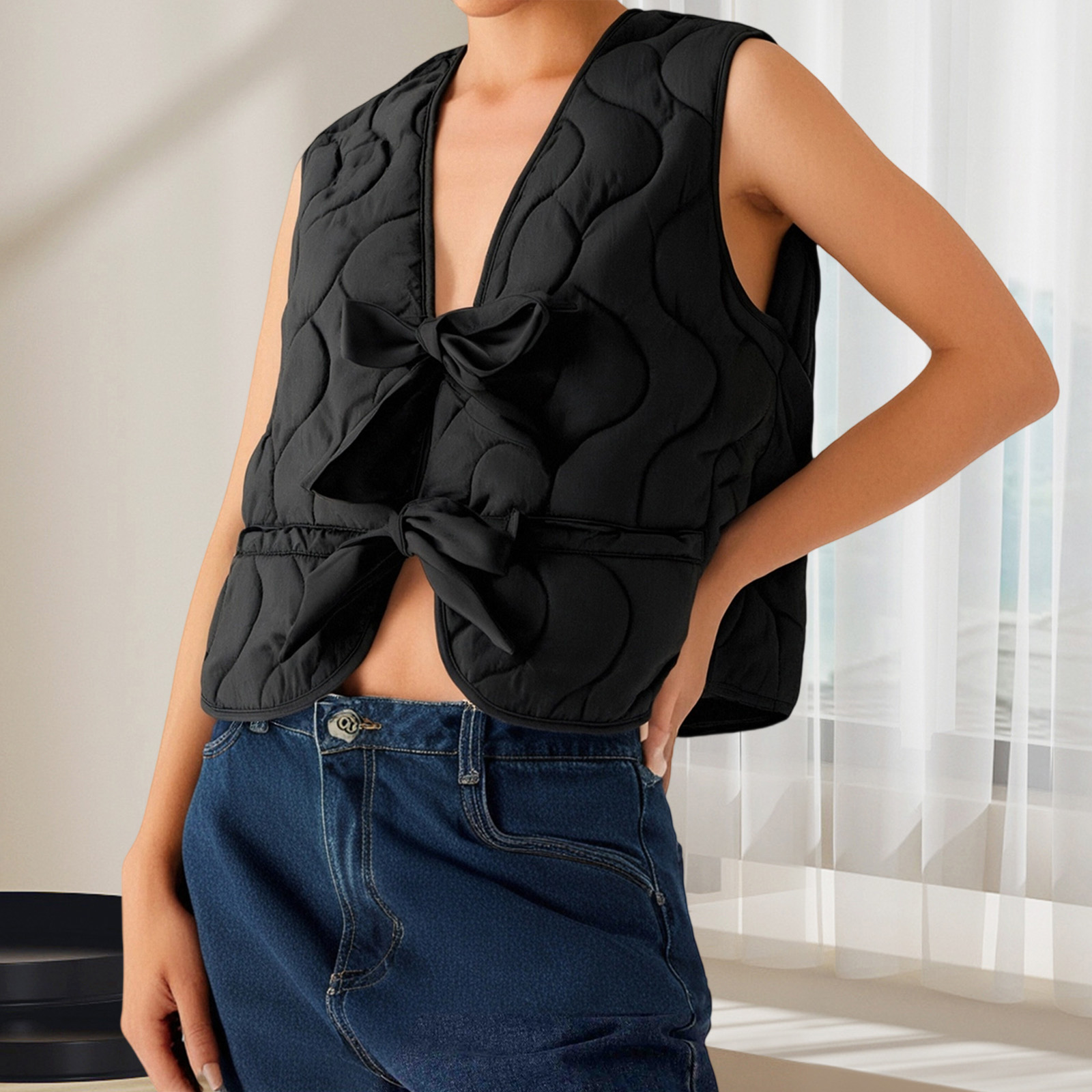 Giacca da donna con lacci in t - Puffer Vest Fashion Women recensione e prezzo
