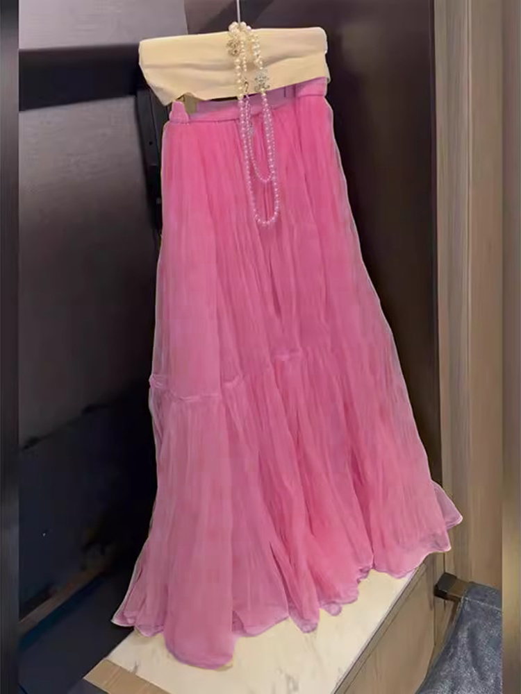 Elegante gonna a vita alta in  - A-Line Skirt Midi recensione e prezzo