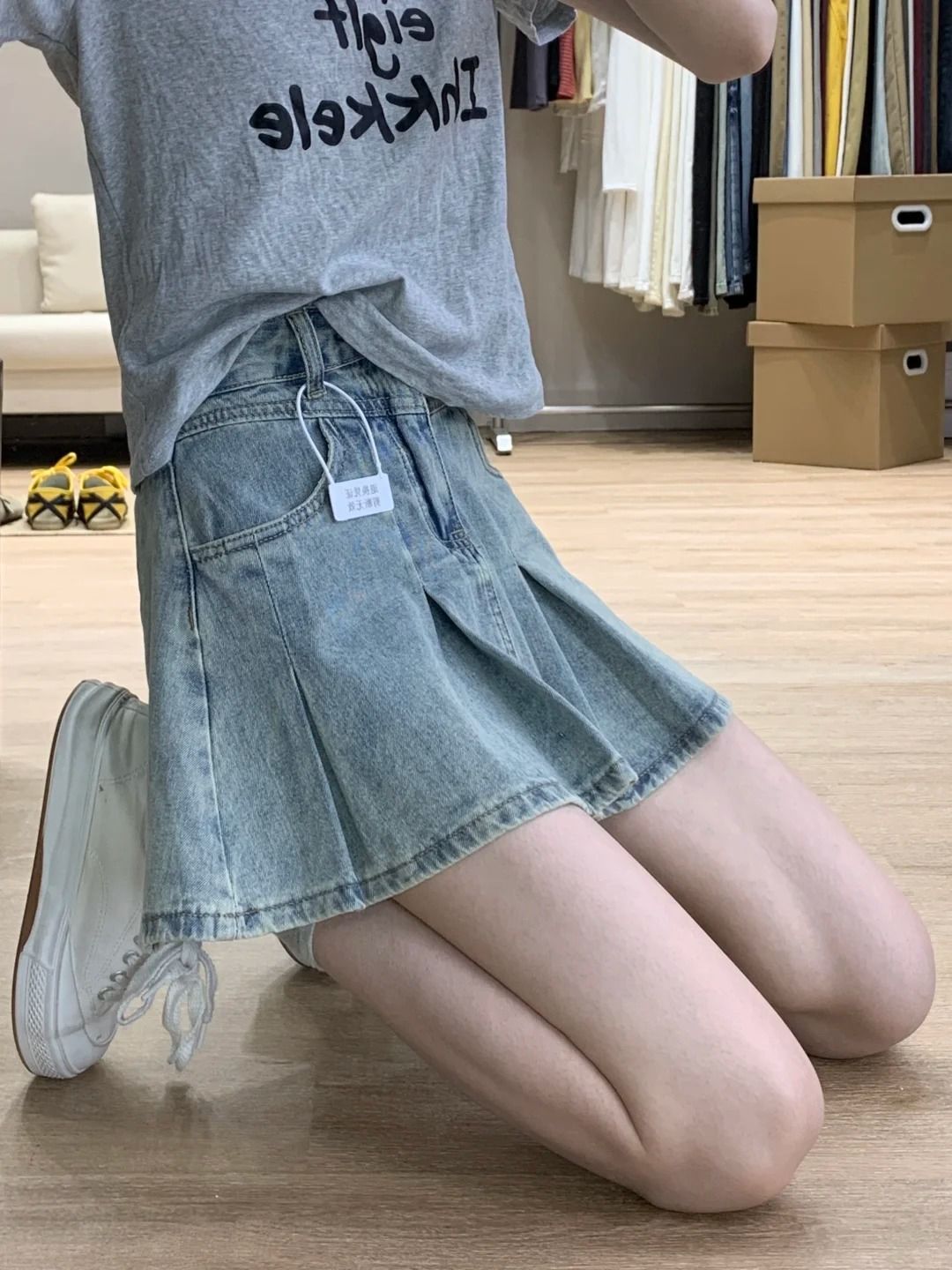 Minigonna in denim a vita alta - Women Fashion Jeans recensione e prezzo