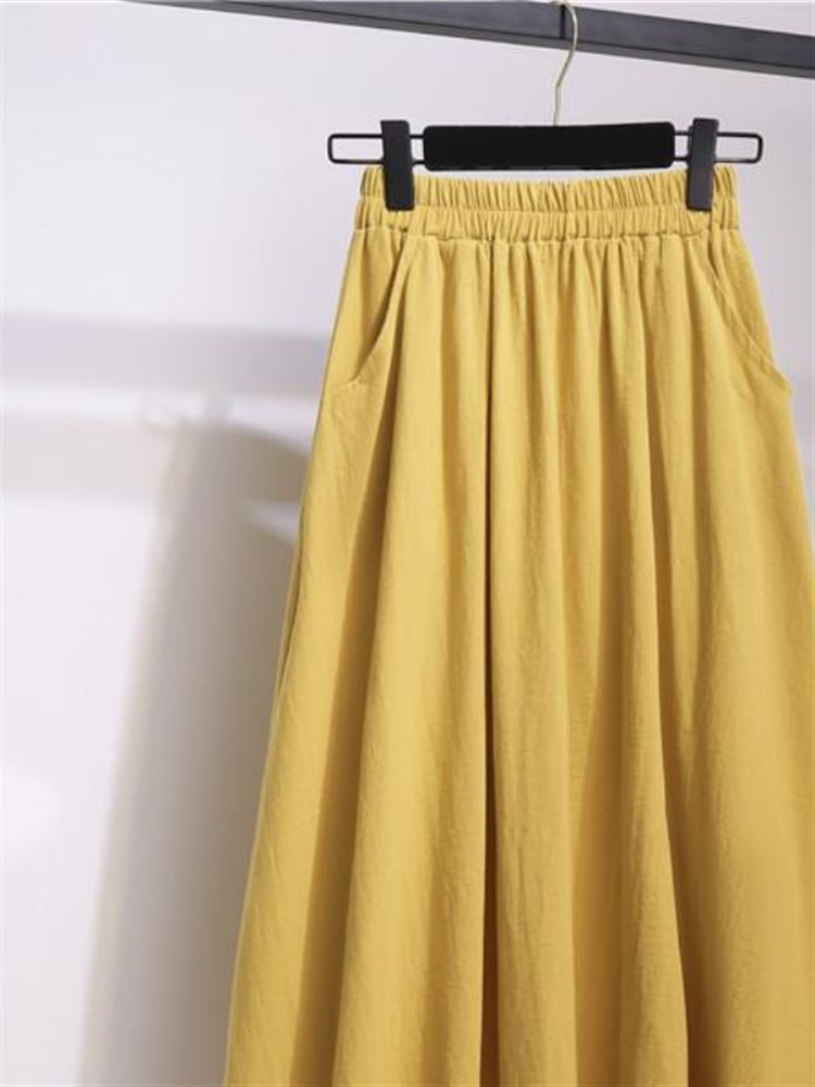 Nuova gonna a vita alta in cot - A-Line Skirt Midi recensione e prezzo