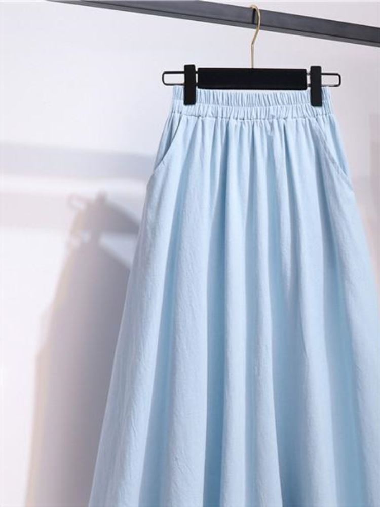Nuova gonna a vita alta in cot - A-Line Skirt Midi recensione e prezzo