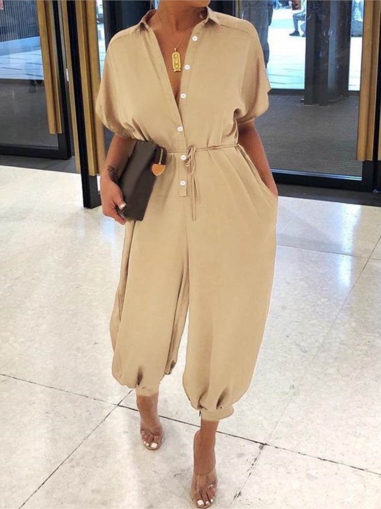 Tuta estiva alla moda con scol - Women'S Fashion Overalls recensione e prezzo