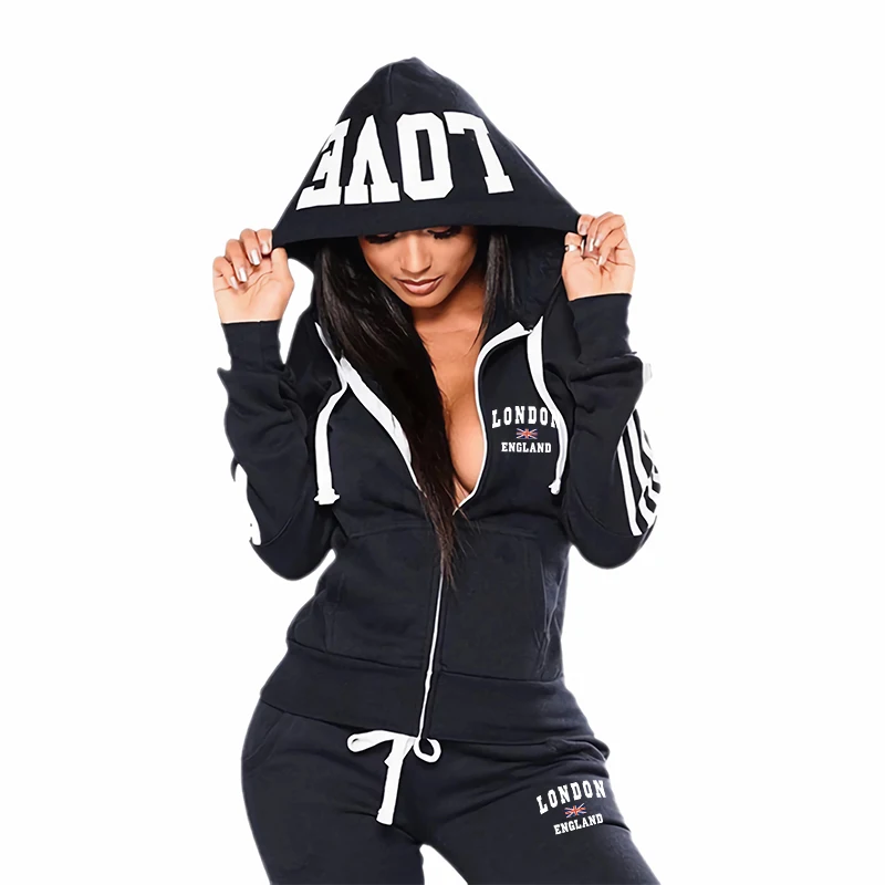 Sport Casual Quotidiano Tuta d - Women'S Fashion Zip Hoodie recensione e prezzo