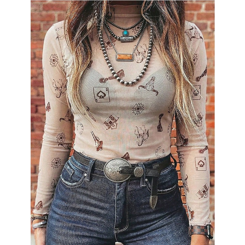 Maglietta a Collo Alto in Rete - Women Fashion Styles recensione e prezzo