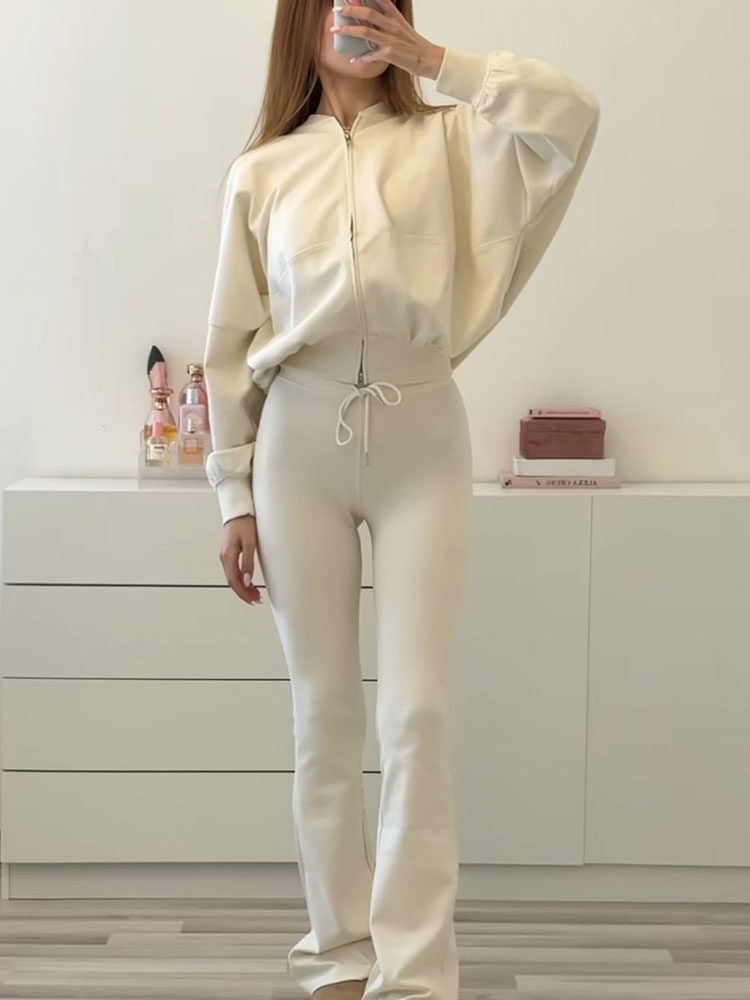 HH Pantaloni svasati solidi el - Women'S Fashion Bomber Jacket recensione e prezzo