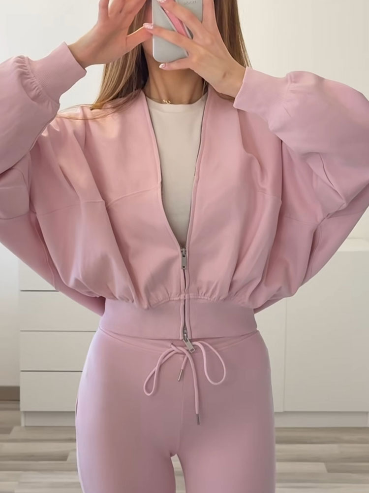 HH Pantaloni svasati solidi el - Women'S Fashion Bomber Jacket recensione e prezzo