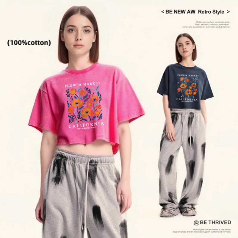 T-shirt girocollo in cotone es - Women'S Fashion Market Size recensione e prezzo