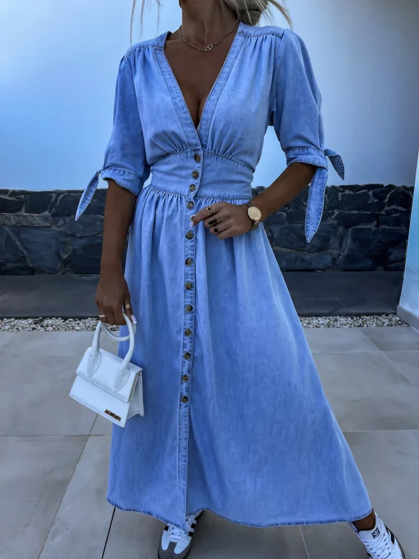 Abito in denim alla moda con s - Women Fashion Jeans recensione e prezzo