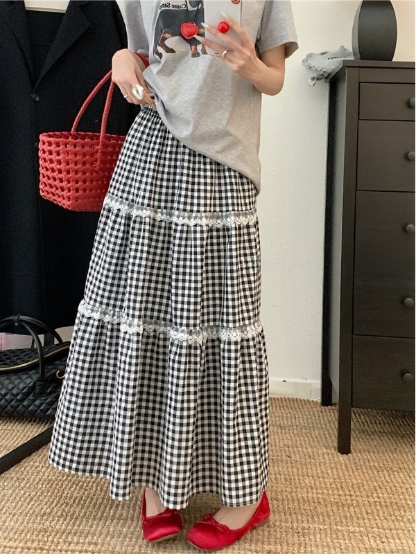 Gonna Midi a Vita Alta in Pizz - A-Line Skirt Midi recensione e prezzo