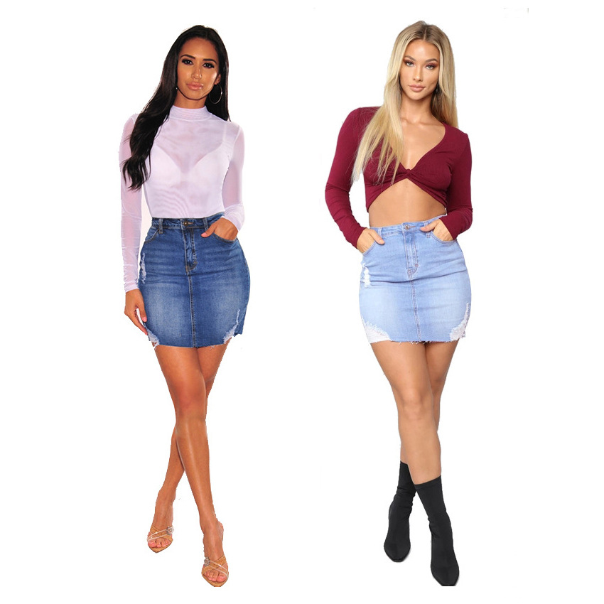 Minigonne in denim effetto inv - Women Fashion Jeans recensione e prezzo