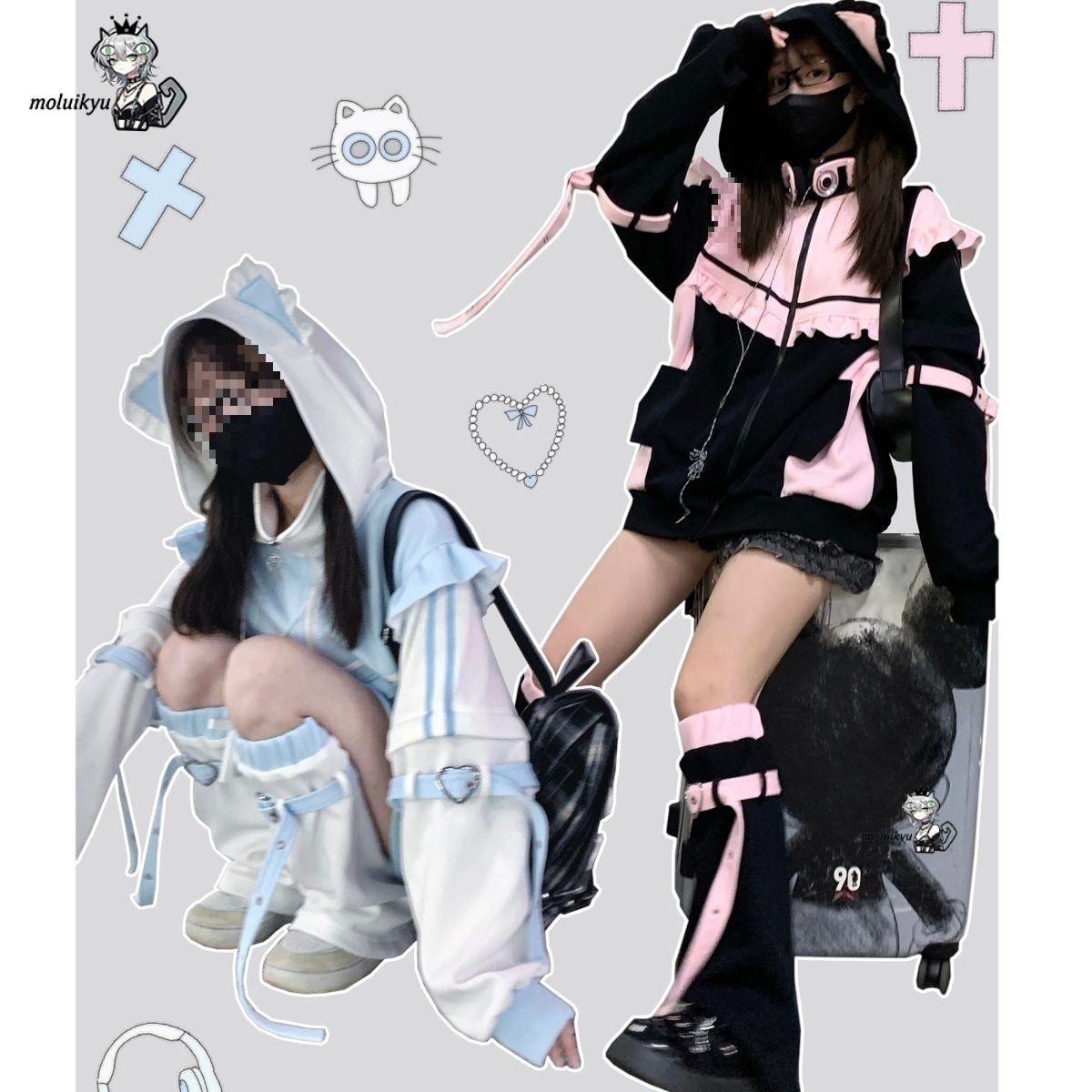 Felpa con Cappuccio Y2K Kawaii - Women'S Fashion Zip Hoodie recensione e prezzo