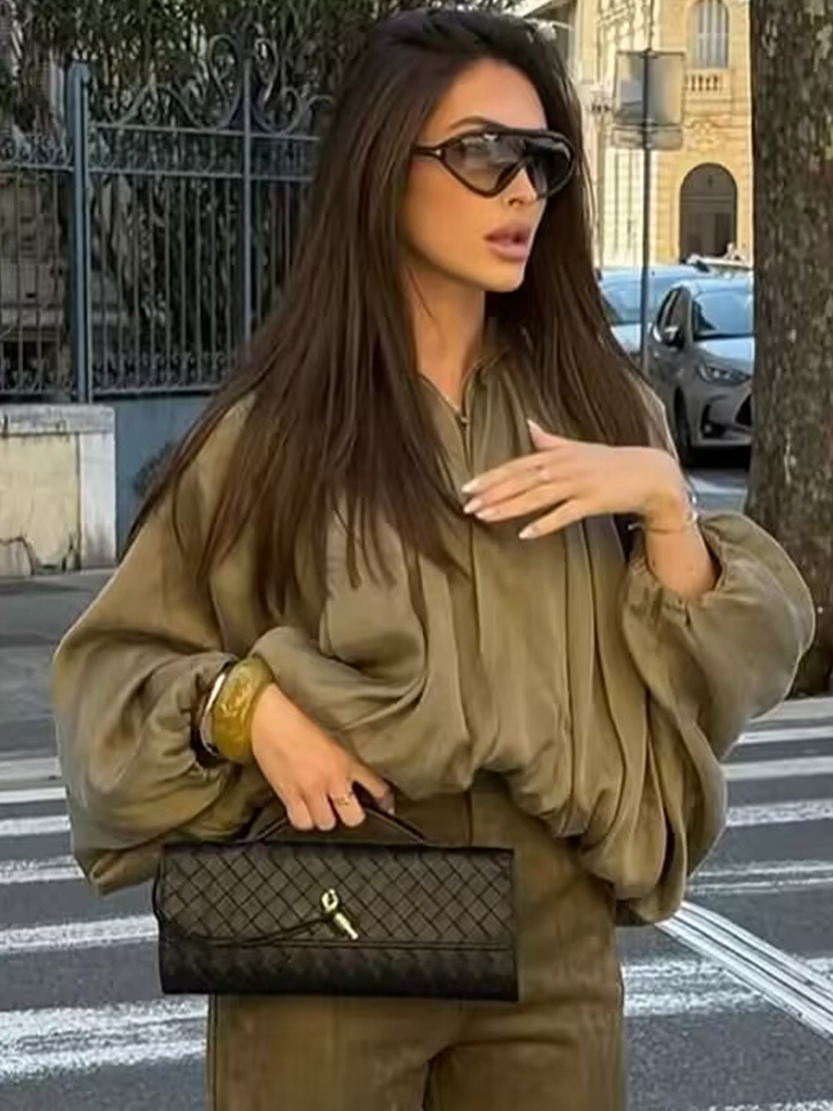 SLTNX Giacche Bomber Arricciat - Women'S Fashion Bomber Jacket recensione e prezzo