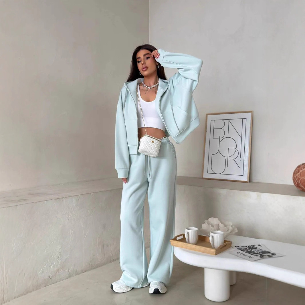 Set loungewear da donna in due - Women'S Fashion Zip Hoodie recensione e prezzo